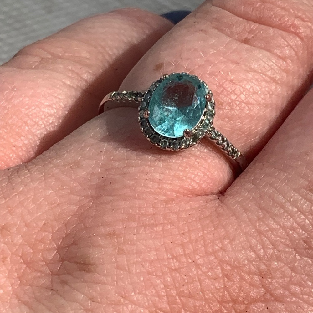 Aquamarine Oval Ring
